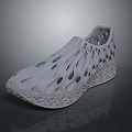 White Casual Slip On Shoes With Perforated Design And Textured Sole For Everyday Wear