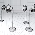 Modern Floor Lamps With Wooden Base Metal Pole And Patterned Lampshade Design