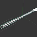Medieval Style Long Sword With Sharp Metal Blade And Decorative Hilt