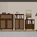 Middle Ancient Style Side Cabinet Simple Style Cabinet Whole Cabinet Dining Side Cabinet Balcony Cabinet Locker Entrance Cabinet 3d model