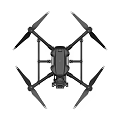 Advanced Black Drone With Multiple Propellers And Professional Camera Equipment 3d model