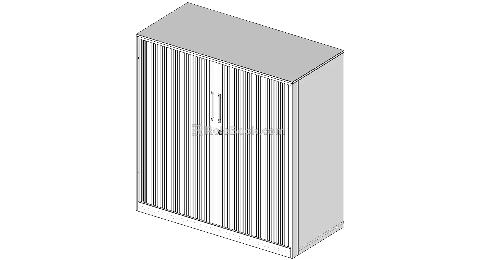 Rolling shutter cabinet SU model 3d model