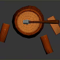 Tomahawk Axe Wooden Axe Handle Axe Mountain Axe Chopping Wood Axe Chopping Wood Axe Magic Axe 3d model