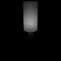 Modern Minimalist Floor Lamp With Concrete Base And White Fabric Shade
