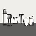 Various Styles Lantern Shaped Outdoor Lamps with Wooden Frames Handle and Red White Shades