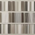 Elegant Window Curtains With Neutral Brown White Gray Fabric Panels For Modern Home Decor