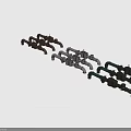 Industrial Metal Pipe Valves And Fittings With Rustic And Silver Finish Design