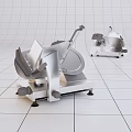 Stainless Steel Commercial Food Slicer For Professional Kitchen Use With Heavy Duty Design