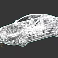 White Luxury Electric Sedan With Streamlined Exterior Black Roof And Modern Design