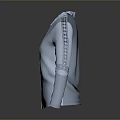 Light Blue Collared Cardigan With Button Front And Decorative Cuffs Design