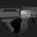 Realistic submachine gun 3D model 3d model