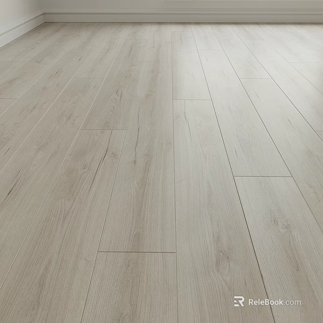 Light Toned Wooden Floor Planks With Natural Grain And Smooth Surface For Modern Interiors 3d model 