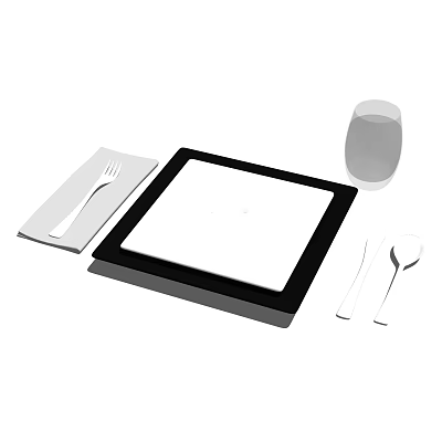 Modern Tableware 3d model