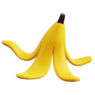 Modern Banana Peel Fruit Peel Cartoon Banana Peel Cartoon Fruit Peel 3d model