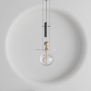 Modern chandelier 3d model