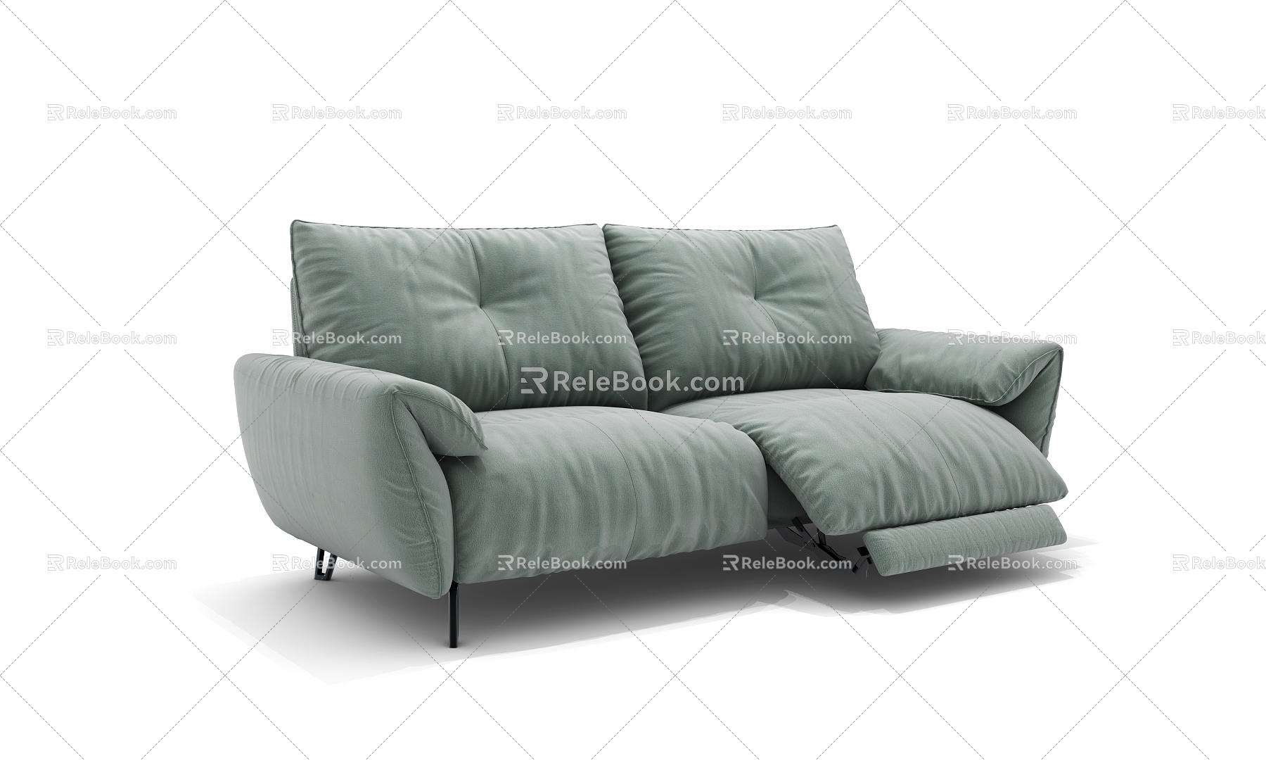 Modern Fashion Fabric Functional Sofa Combination Sofa Small Apartment Sofa Lazy Style Sofa 3d model