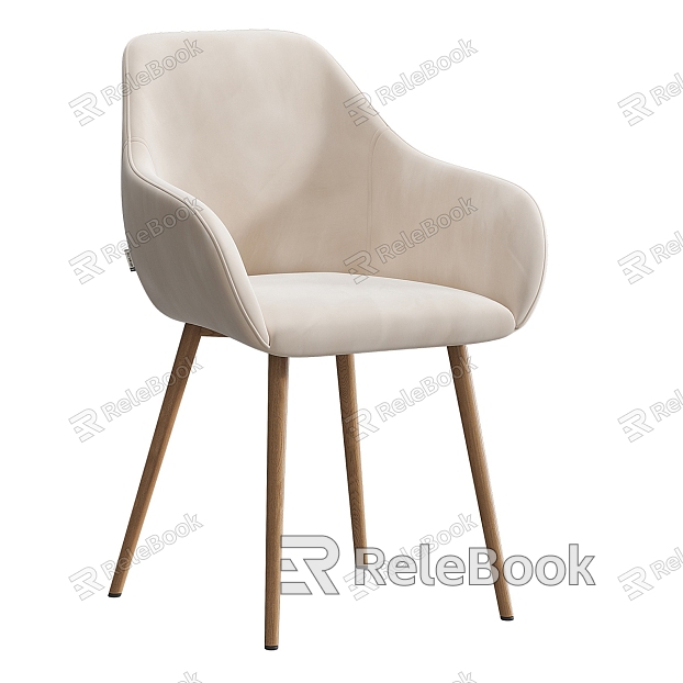 Single Chair Solid Wood Single Chair Fabric Single Chair Dining Chair Chair model