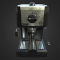 Modern Black Espresso Coffee Machine Stylish Kitchen Appliance For Home 3d model