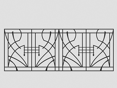 Fence Railing model