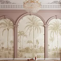 Luxurious French Kids Bedroom With Canopy Bed And Chandelier