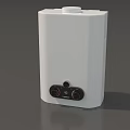 White Small Home Appliance With Top Lid And Two Control Knobs 3d model