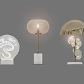 Light Luxury Table Lamp Metal Table Lamp Glass Table Lamp Creative Personalized Table Lamp 3d model