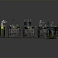 Industrial Automated Production Line With Multiple Mechanical Units And Control Systems