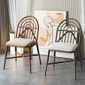 Dining table and chair combination 3d model
