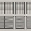 Different Styles Of Black Metal Railings With Grid And Mesh Panel Designs