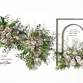 Decorative Vase Flower Arrangements With Fresh Greenery And Colorful Blooms For Celebration