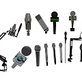 Modern Microphone Mike 3d model