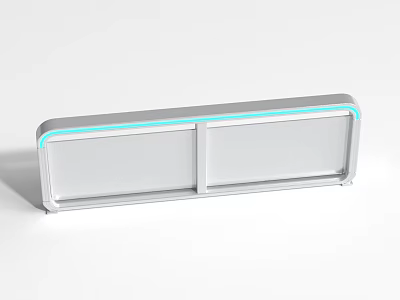 Spacecraft Dual Display Panel With Blue Light Strip For Cosmic Exploration 3d model
