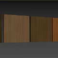 Wooden Components Interior Design Elements With Wall Panel Color Swatches And Sphere 3d model