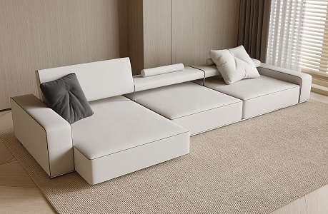 Modern Multiplayer Sofa Corner Sofa 3d model