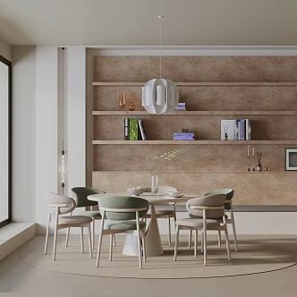 Modern dining table 3d model