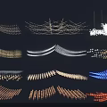 Various Creative Decorative Lights With Different Shapes And Colorful Lighting Effects
