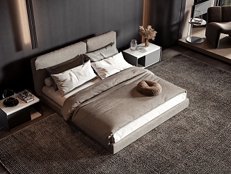 Style Commodity Bed 3d model