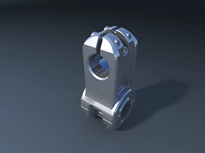 Industrial Equipment Metal Component With Precision Engineered Hollow Design For Machinery 3d model