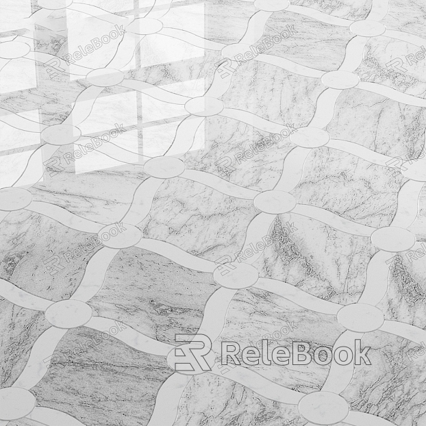 Parquet floor tile marble floor tile ground tile stone rock slab model