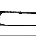 Heavy Duty Black Metal Frame Structure For Industrial Equipment Component Design