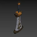 Industrial Equipment With Cylindrical Structure Intricate Surface Patterns Top Mounted Device And Sturdy Base