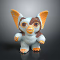 Cute Game Movie Character With Large Ears And Big Eyes White Brown Orange Color Design