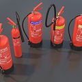 Fire Extinguisher Fire Extinguisher Combination Fire Equipment Handheld Fire Extinguisher Small Fire Extinguisher Low Face Low Number Low Model Simple Model Game Video Level Super Realistic 3d model