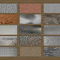 Interior Ceiling Design Ideas Using Textured Metal Panels With Diverse Patterns 3d model