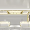 Luxury Jewelry Store Interior Design With Elegant Display Cases And Bright Lighting