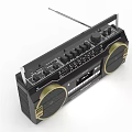 RICATECH Retro Boombox With Double Speakers Tape Player Antenna And Classic Design
