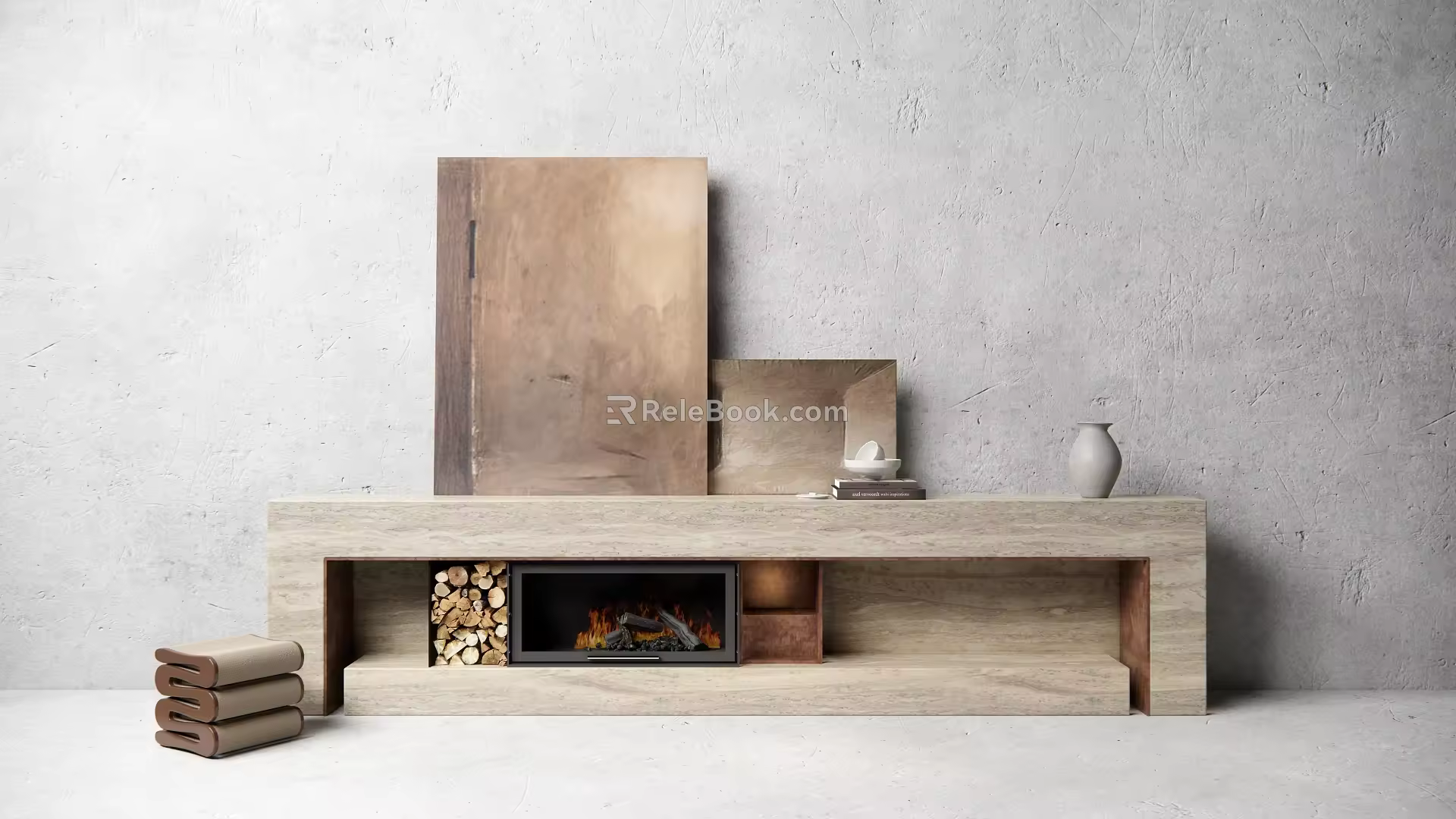 Silent Fireplace 3d model
