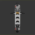 Modern Electric Motorcycle Featuring Sleek Black Frame White Body And Red Wheels