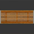 Outdoor Bench With Wooden Slats And Sturdy Concrete Base For Garden Patio Use