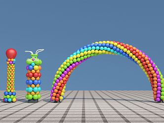 Modern Arch Festive Balloon 3d model